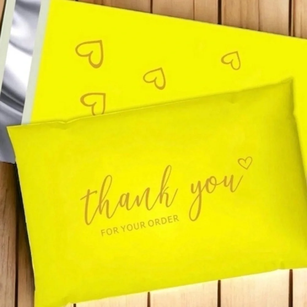 (10) 6x9 Thank you Poly Mailers